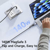 Mcdodo 014 240W/140W 2 in 1 USB-C to USB-C+ Magsafe 3 Cable 2m