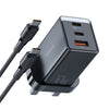 Mcdodo 67W 2C1U Gan5 mini Fast Charger Pro (UK plug) -with Type-c to Type-c Cable 1.2m