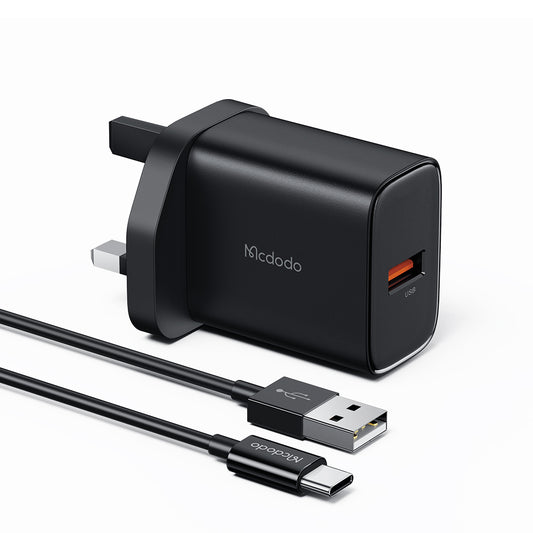 Mcdodo 458 22.5W USB Charger with USB C Cable (UK plug)