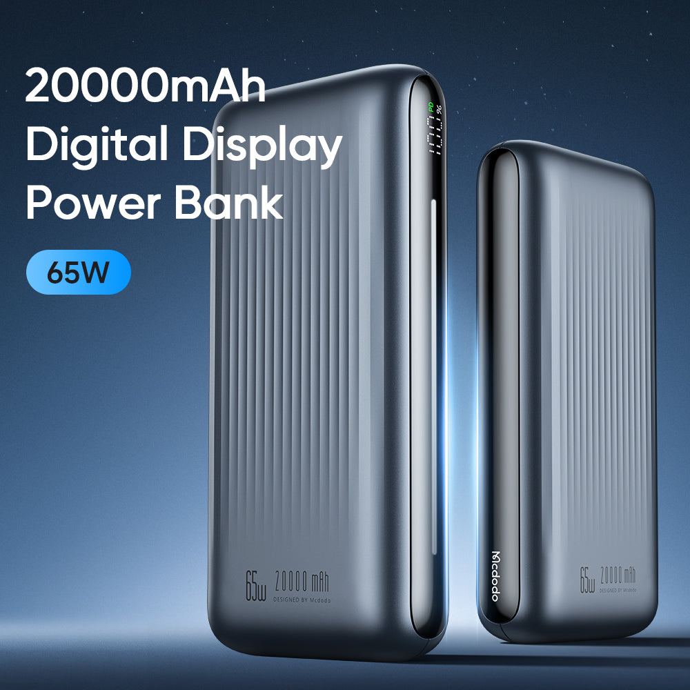 Mcdodo 446 20000mAh 65W Light Interaction Digital Display Power Bank –  mcdodowholesale