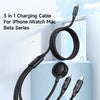 Mcdodo Beta Series 3 in 1 Wireless Charging Cable for iWatch iPhone Mac.