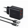 Mcdodo 507 12W Dual USB Charger with USB C Cable (EU plug)