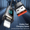 Mcdodo Digital Pro Auto Power Off Lightning Cabo de dados transparente 1,2m 1,8m 