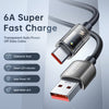 Mcdodo Auto Power Off 6A Type-C Super Charge Transparent Data Cable 1.2m 1.8m