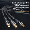 Mcdodo Amber Series 3 in 1 6A Super Fast Charging Cable 1.2m