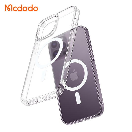 Capa magnética de telefone Mcdodo Ctystal Series para iPhone 14 Série 6.1 6,7 polegadas 