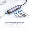 HUB Mcdodo 6 em 1 (HDMI; USB-A 3.0*2; USB-C (PD 100W); Slot para cartão SD/TF) 