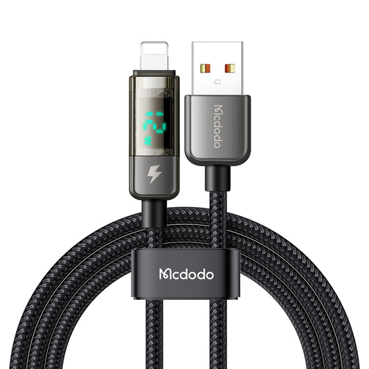 Mcdodo 362 Auto Power Off 3A Charging Power Display Lightning USB Cable 1.2m 1.8m