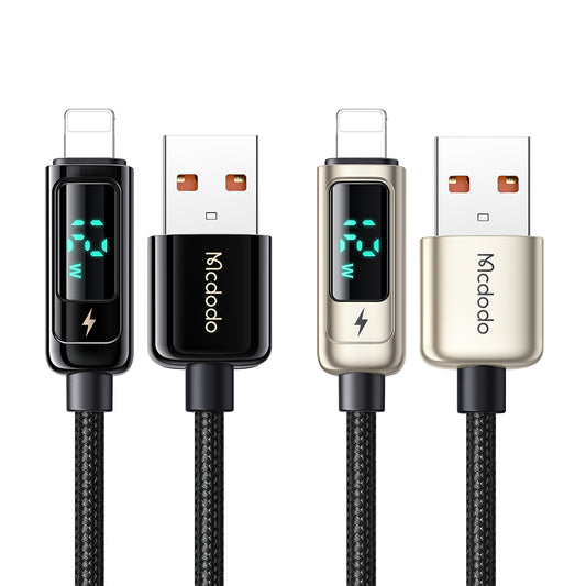 Mcdodo 994 3A Charging Power Display Lightning USB Cable 1.2m