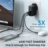 Mcdodo 017 GaN 65W Dual Type-C + USB Mini Size Wall Charger (UK plug)