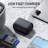 Mcdodo 844 GaN 65W Dual Type-C + USB Mini Size Wall Charger (US plug)