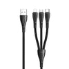 Mcdodo 696 3 in 1  Lightning+Micro USB+Type-c Cable  1.2m