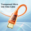 Mcdodo Amber Series Micro USB Transparent Data Cable 1.2m 1.8m