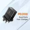 Mcdodo Hydrogen Series 20W PD+QC Charger  (UK plug)