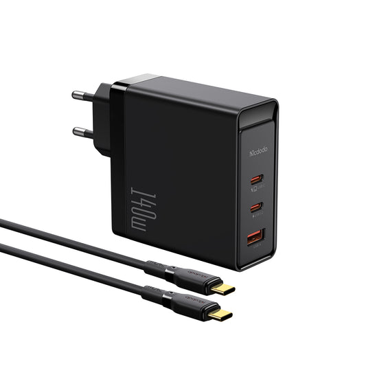 Mcdodo 140W GaN 5 Pro Dual Type-C + USB Fast Charger Set (EU)