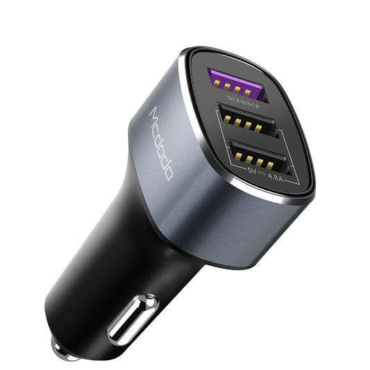 Mcdodo QC3.0/SCP 5V 4.8A Three USB ports car charger