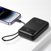 Mcdodo 325 22.5W PD+QC 10000mAh Power Bank Built-in Cable with Digital Display（For Lightning)