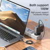 Mcdodo 100W GAN Dual Type-C + carregador rápido USB + conjunto de cabos C para C (plugue do Reino Unido)